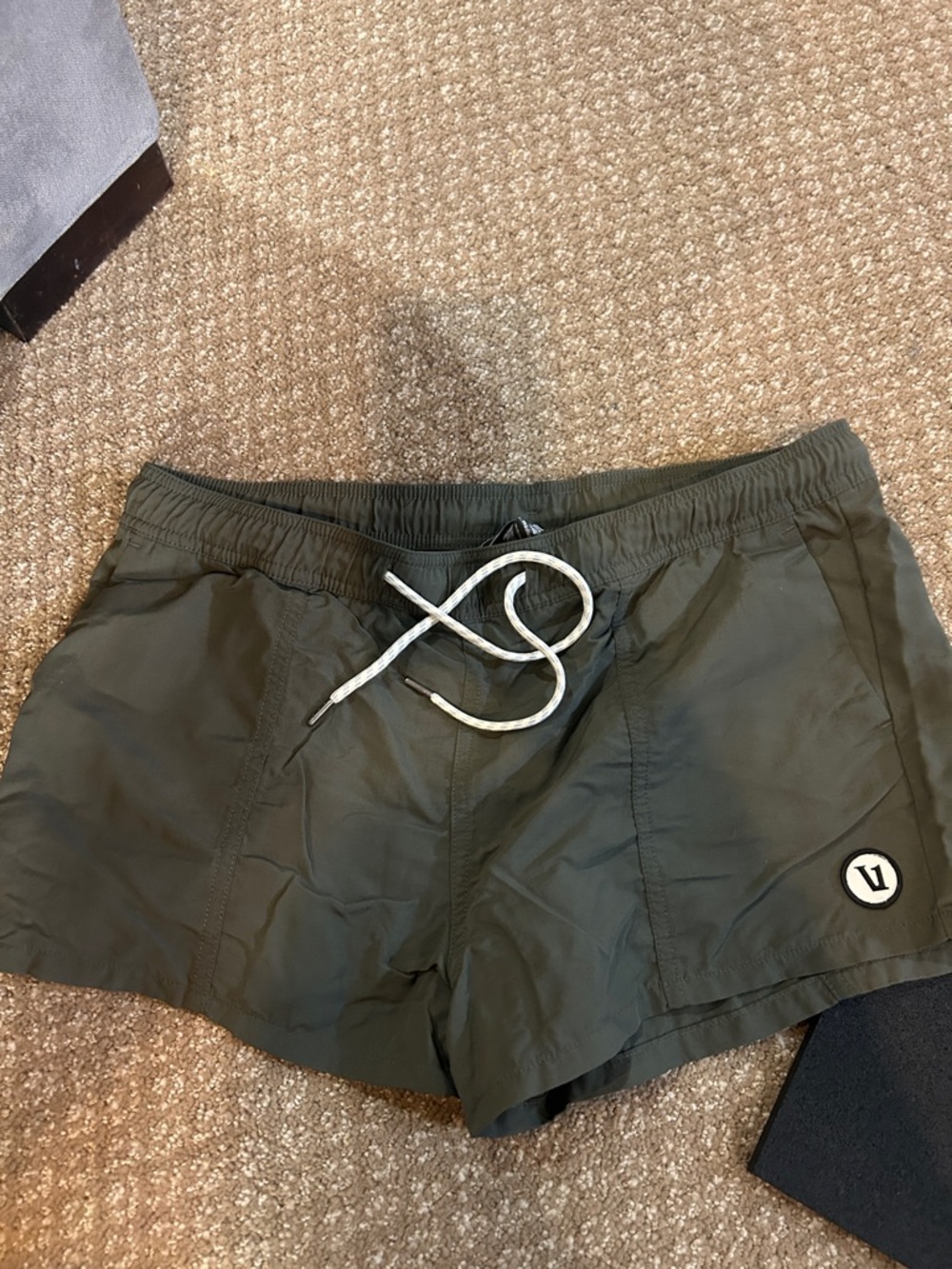 Vuori Olive Green Women's Athletic Shorts